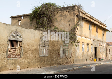 Traditional colorful architecture in Saint-Louis, former capital of Senegal  Stock Photo - Alamy