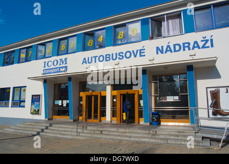 Autobusove nadrazi the bus station Jihlava city Vysocina region Moravia central Czech Republic Europe Stock Photo