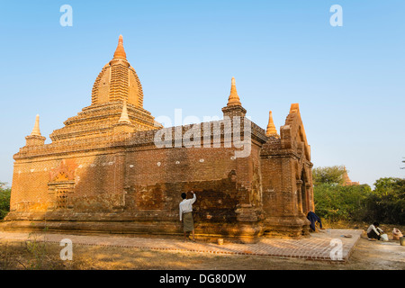 Restoration, Bagan, Myanmar, Asia Stock Photo