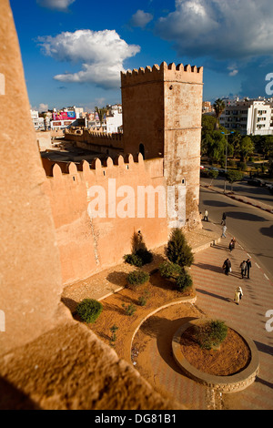Tunez: Sfax. Walls of the medina, and walls of the kasbah Stock Photo