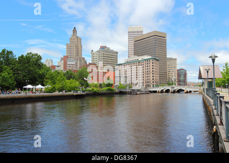 Providence, Rhode Island. City skyline in New England region of the United States. Stock Photo