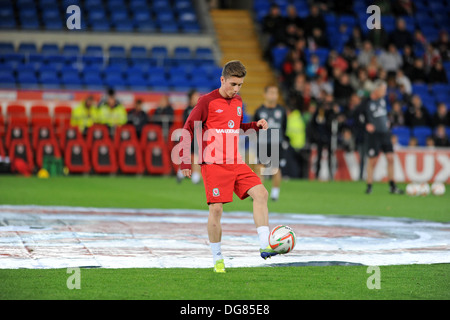 Wrexham born Harry Wilson who is Wales youngest football international. At 16 years and 207 days. Stock Photo