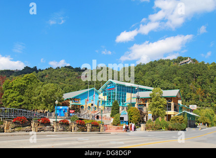 Ripleys Aquarium of the Smokies in downtown Gatlinburg, Tennessee Stock Photo