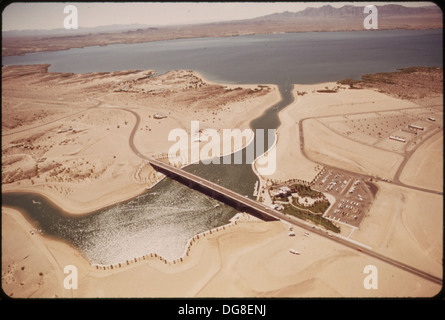 DIVERSION DAM ON COLORADO RIVER 548918 Stock Photo