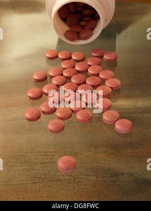 Vitamin tablets, Stock Photo
