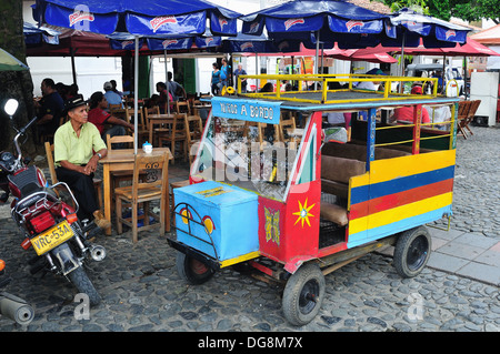 Parque Simon Bolivar in SANTA FE de ANTIOQUIA - COLOMBIA Stock Photo