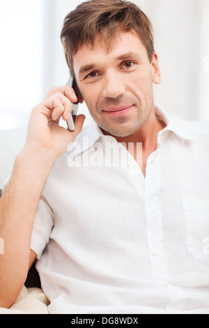 buisnessman with cell phone Stock Photo
