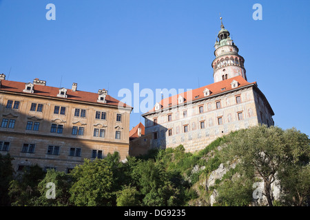 Cesky Krumlov the castle in the summer Stock Photo