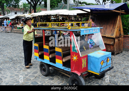 Parque Simon Bolivar in SANTA FE de ANTIOQUIA - COLOMBIA Stock Photo