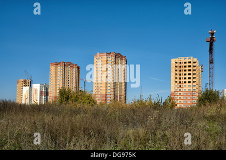 Lipetsk, architecture, construction, new, city, high, sky, concrete, crane, development, equipment, house, tall, apartment, day, Stock Photo