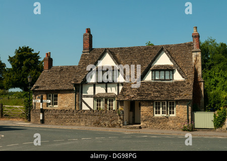 Old Building, Lacock, Wiltshire, England Stock Photo