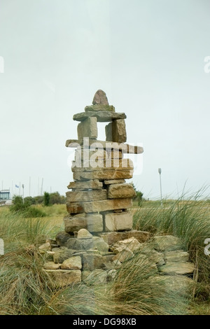 Canadian war memorial, Juno Beach, Courseulles Sur La Mer Stock Photo