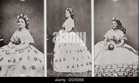 Mary Ann Lincoln, née Todd, 1818 – 1882. Wife of the sixteenth President of the United States, Abraham Lincoln. Stock Photo