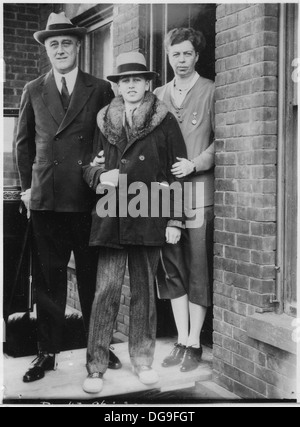 This photograph captures Franklin D. Roosevelt, John R., Franklin D