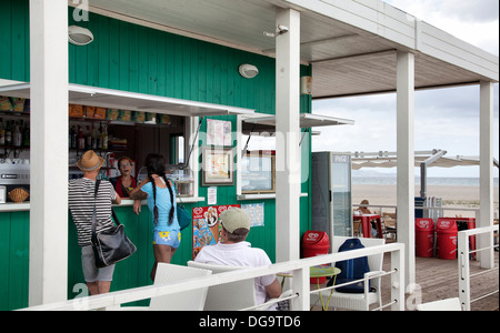 Poetto Beach Cafe Fico D'India in Cagliari in Sardinia Stock Photo