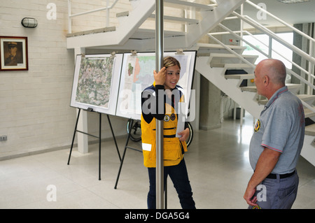 Fire station in SAN ANTONIO de PRADO - MEDELLIN .Department of Antioquia. COLOMBIA Stock Photo