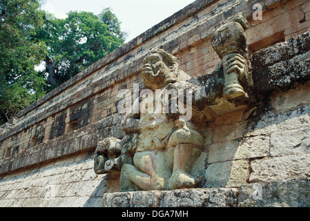 monkey honduras ruins copan maya mayan sculpture court could west alamy god man temple represent similar