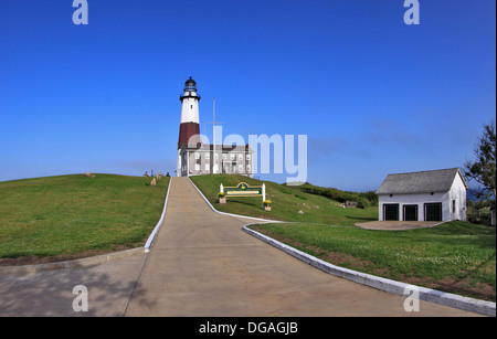 Historic Montauk Point Lighthouse Long Island New York Stock Photo