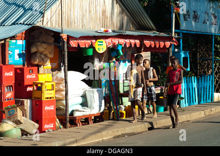 street scene, ambataloaka, nosy be Stock Photo