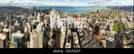 180 degree panoramic aerial view of the historical part of Venice and ...
