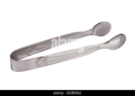serving kitchen tongs isolated on white background Stock Photo