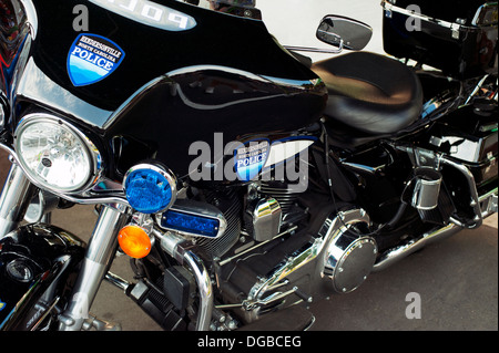 Hendersonville, North Carolina Police Department Motorcycle Stock Photo