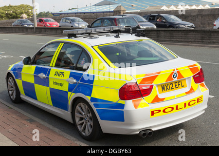 BMW 330 saloon as a Greater Manchester Police ANPR (automatic number plate recognition) Intercept Unit. Stock Photo