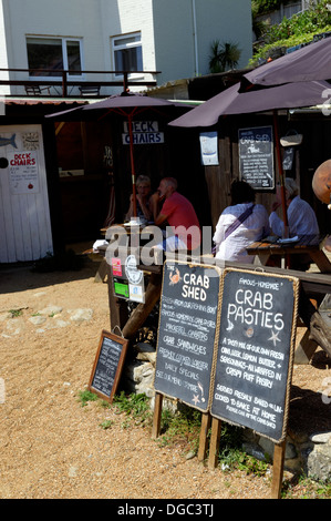 The Crab Shed Restaurant, Steephill Cove,Whitwell, Ventnor, Isle of Wight, UK, GB. Stock Photo