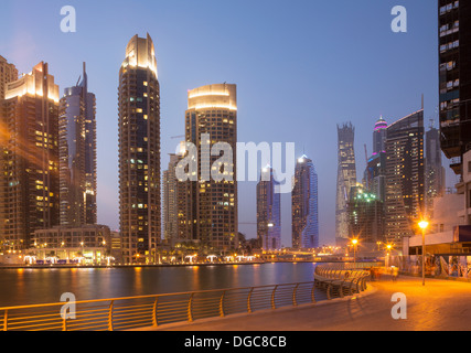Skyscrapers in Dubai marina, Dubai, United Arab Emirates