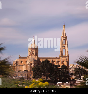 Ghajnsielem Parish Church, Gozo, Malta Stock Photo