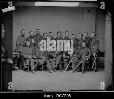 Gen. Francis Preston Blair, Jr. and staff of fifteen 529258 Stock Photo