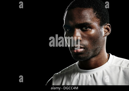 Close up portrait of male basketball player Stock Photo
