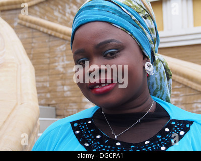 African woman in traditional dress Stock Photo