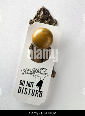 Do Not Disturb Door Sign Stock Photo