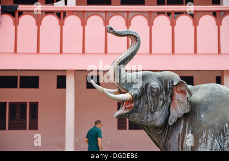 Elephant statue, Haridwar, India Stock Photo