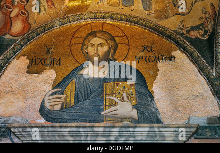 Mosaic of Christ Pantocrator, Kariye Camii (St. Savior in Chora), Istanbul, Turkey 130915 31526 Stock Photo