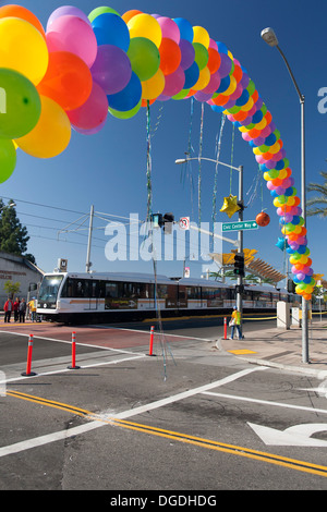 Metro Gold Line East Los Angeles station Stock Photo - Alamy