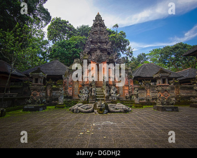The Padangtegal temple in the Monkey Forest Sanctuary in Ubud, Bali, Indonesia. Stock Photo