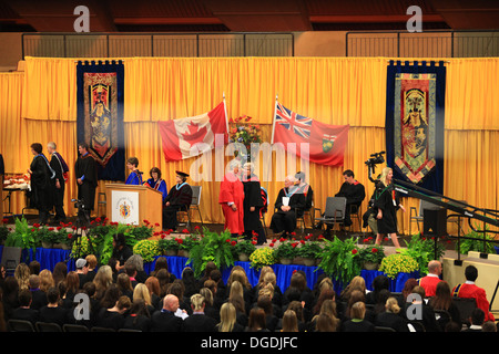 College convocation ceremony in Ontario, Canada Stock Photo