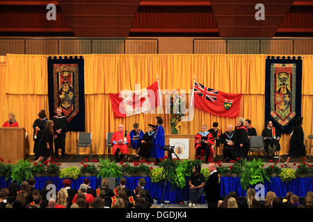 College convocation ceremony in Ontario, Canada Stock Photo