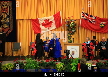 College convocation ceremony in Ontario, Canada Stock Photo