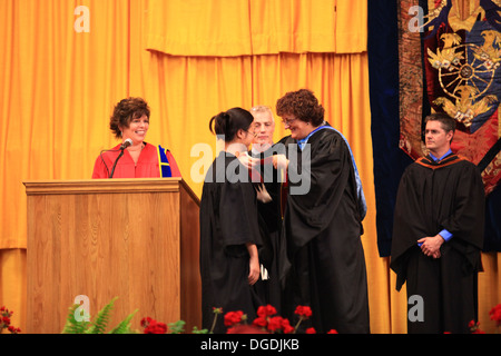 College convocation ceremony in Ontario, Canada Stock Photo