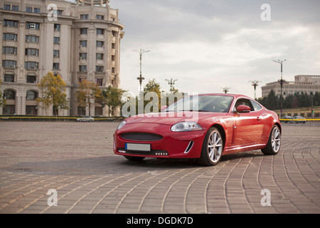 Red sports car Stock Photo
