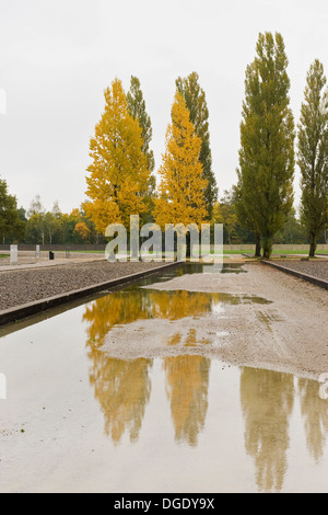 Germany, Bavaria, Dachau, Kz-Gedenkstaette Memorial center Stock Photo