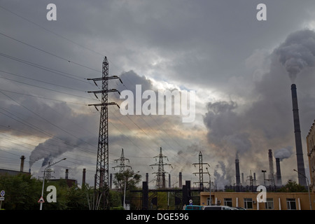 Temirtau industrial complex, Kazakhstan Stock Photo