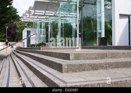 Steps outside Temperate House, Jephson Gardens, Leamington Spa. Stock Photo