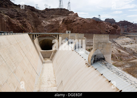 Spillway at the Hoover Dam, unused for many years, Nevada, USA Stock Photo