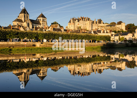 Saint-Aignan sur Cher and the Cher river, Indre-et-Loir, Centre, France