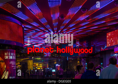 Entrance to Planet Hollywood Las Vegas, U.S.A. Stock Photo