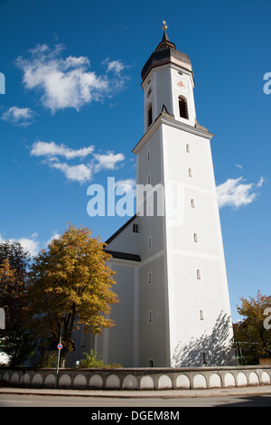 Church in Garmisch - Partenkirchen Bavaria Germany Stock Photo